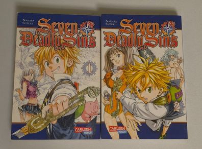 Seven Deadly Sins Manga Band 1 & 2 Carlsen Taschenbuch Set gepflegt