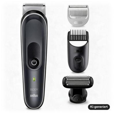 Braun Bodygroomer Series 5 Körperrasierer für Herren mit Zubehör, kabellos, wass