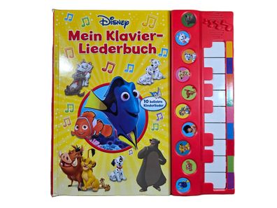 Disney Mein Klavier-Liederbuch Soundbuch Klaviertastatur 10 Kinderlieder Licht