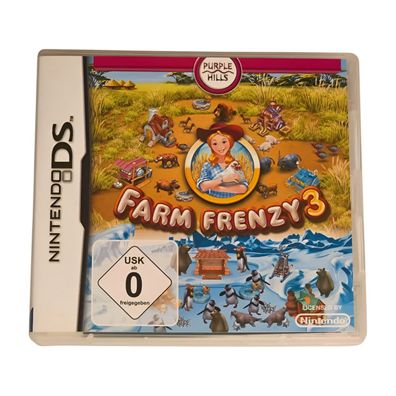 Nintendo DS Farm Frenzy 3 Purple Hills Alawar Games CIB Sehr Gut