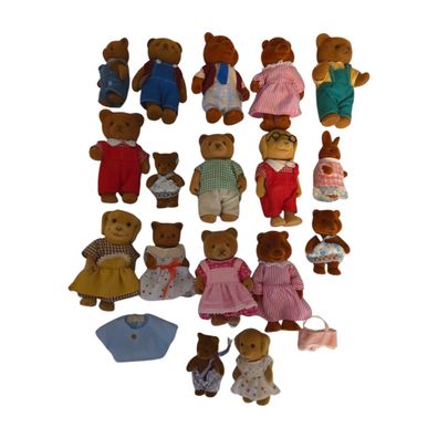 Sylvanian Families Konvolut 18 Figuren Vintage 80er 90er Simba Bärenwald Bären