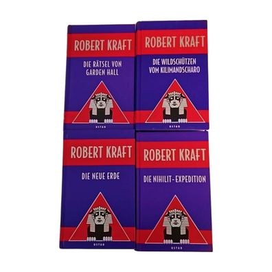 Robert Kraft 4 Buecher Set Hardcover USTAD Abenteuer sehr gut Sammler