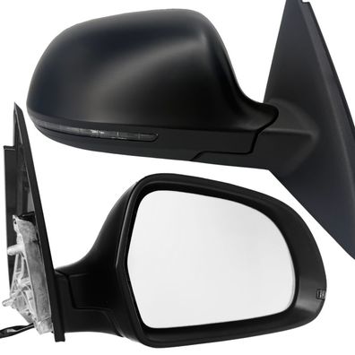 BILMAX Außenspiegel Audi Q3 (8UB , 8UG) 2011-2018 8-Pin, Rechts, Grundiert, Blinker