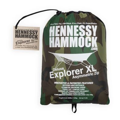 Hennessy Hammocks Explorer Deluxe ZIP Woodland XL Hängematte