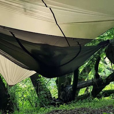 Bushmen Moskitonetz Jungle schwarz für Hängematten Reise