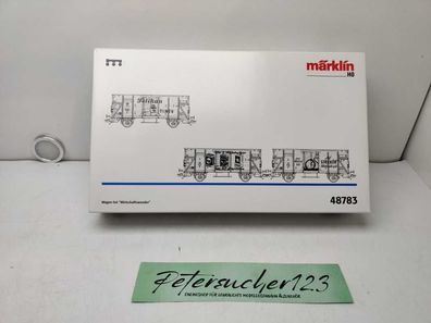Märklin H0 AC 48783 / 3-teilige Güterwagen-Set „Wirtschaftswunder“ / Ep. III / O