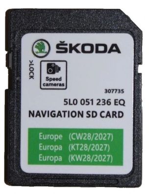 Neuste SD Karte für SKODA SD EUROPA Navigation Amundsen MIB2 Octavia Fabia RADAR