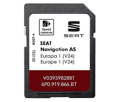 SD Karte für Seat Navigation System MIB2 GEN2 AS 6P0 Europa 2027 V24 + Blitzer