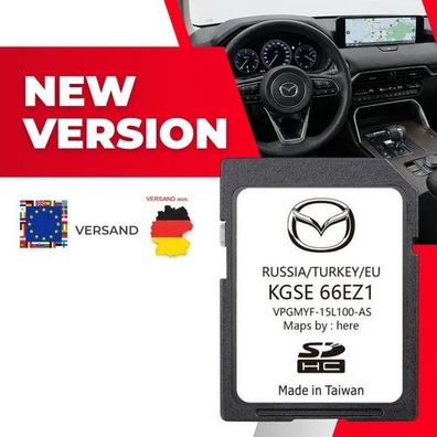 Aktuellste Navi SD Karte für MAZDA Europa KGSE66EZ1 neueste Version