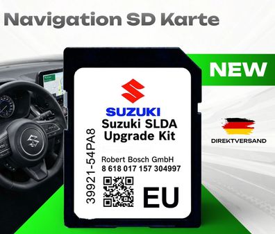 NEUSTE SD KARTE für SUZUKI SLDA EUROPA Navigation SD Karte BOSCH