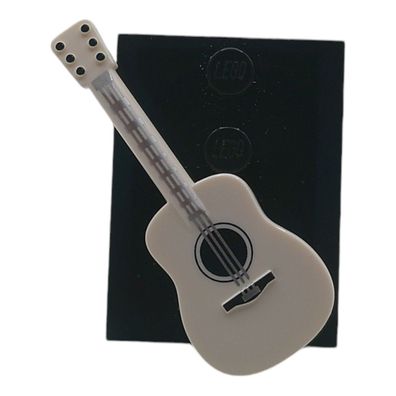 Lego® Zubehör Gitarre Weiß Akustik Gitarre Minifigur Musik Instrument Ersatzteil