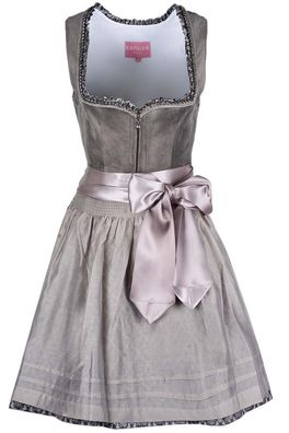 Krüger Dirndl Elora 50cm Länge grau - Größe: 42