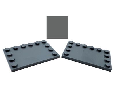 Lego® 2x Platte 4x6 mit 12 Noppen Dark Stone Grey 6199511 6180 dunkelgrau Plate