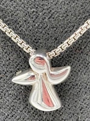 THOMAS SABO Collier Kette mit ENGEL Anhänger 0,925 Sterlingsilber Neuwertig