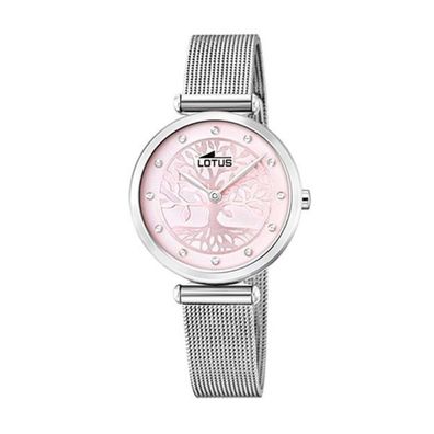Lotus Damen Analog Quarz Uhr mit Edelstahl Armband 18708/2