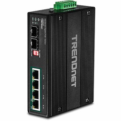 TRENDnet Industrie Switch 4 Port Gbit Unman. L2 PoE+ Metall