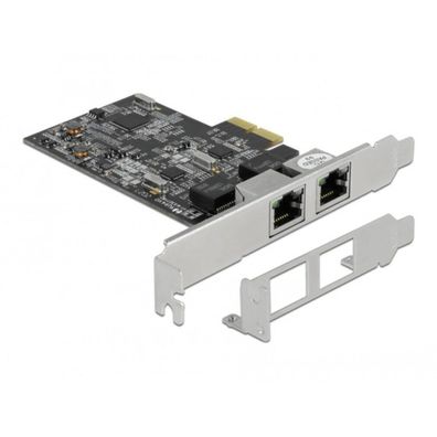 Delock DELOCK PCI Express x2 Karte auf 2 x RJ45 2,5 Gigabit