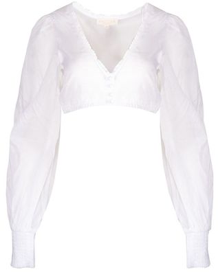 Dirndlbluse Carolin ecru - Größe: 42