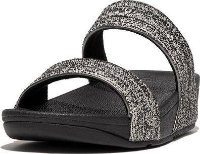 FitFlop Damen Sandalen Lulu Shimmerweave Slides GO2