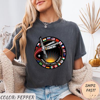 Project Hail Mary Mission Patch Shirt Andy Weir Sci-Fi Weihnachtsgeschenk Leser