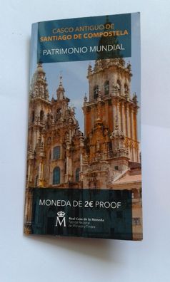 2 euro 2018 Spanien PP coincard Santiago de Compostella Jakobsweg Jacobus