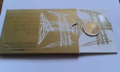 2 euro 2021 PP Portugal Tokyo coincard 2€ 2021 coincard Portugal Tokyo