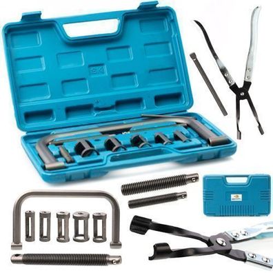 Rosfix Ventilfederspanner Set – 16–30 mm Bereich | inkl. Zange & Einsätze