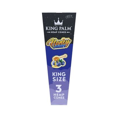 King Palm Hemp Cones King Size HONEY BERRY à 3 Cones