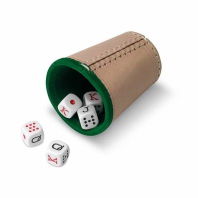 Poker Würfelbecher Cayro Leder