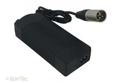 LionTec Reiseladegerät leise 16,8V 5A ohne Lüfter für TiCad 12V Golf Caddy Akku XLR-3