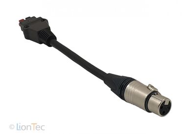 LionTec Adapter 2x Anderson auf XLR3 für Golf Caddy Komperdell