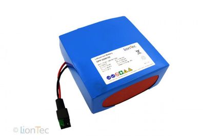 LionTec Lithium Ionen Batterie Akku 24 V - 13 Ah Batteriepack mit Ladegerät