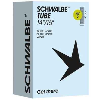 Schwalbe Fahrradschlauch AV2 40mm 14x1.75 16x1.5 Zoll Schrader 32/47-288/305