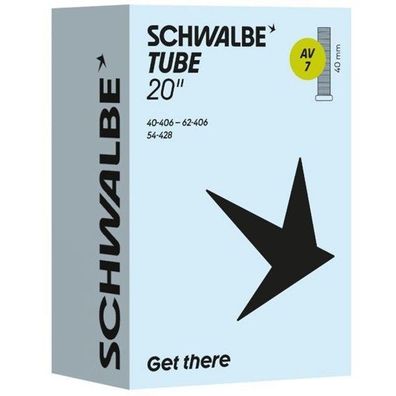 Schwalbe Fahrradschlauch AV7 20x1.5/2.4 Zoll 40mm Ventil 40/62-406