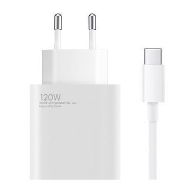 Xiaomi USB-A 120W 6A Wandladegerät mit USB-C-Kabel - Weiß