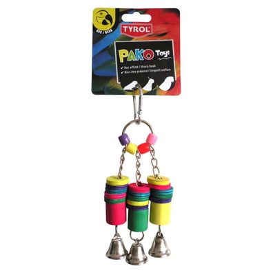 TYROL Chichi Pako Vogelspielzeug, 20 cm - für Sittiche und Papageien