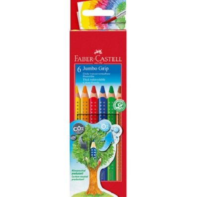 Faber-Castell FABER-CASTELL Buntstift Jumbo Grip 6er Kartonetui