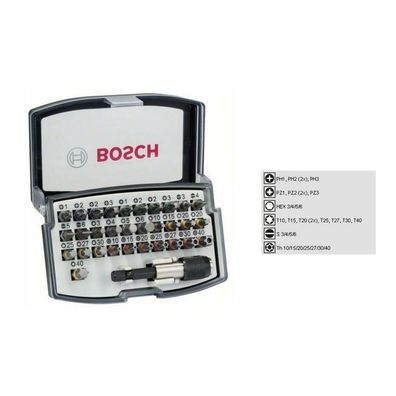 Bosch Bit Box Schrauberbit - Set 32tlg. mit Farbcodierung - 2607017319