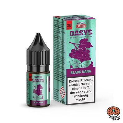 Revoltage OASYS BLACK NANA 20mg/ml Nikotin, 50/50 Liquid 10ml