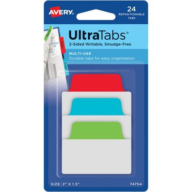 Avery Zweckform UltraTabs Multi-Use Haftmarker farbsortiert 24 Blatt