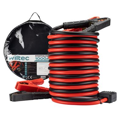 Wiltec Starthilfekabel 1000A 30mm² 4m Überbrückungskabel Auto Starterkabel