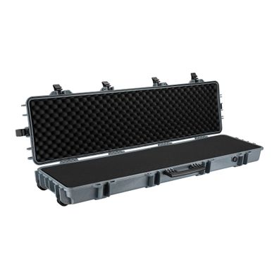 Wiltec Waffenkoffer 137,8x38,3x17,5cm Grau Langwaffen Gewehrkoffer Koffer Gewehr