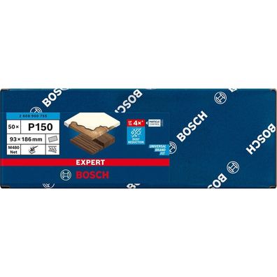 Bosch Expert M480 Schleifnetz für Schwingschleifer 93 x 186 mm