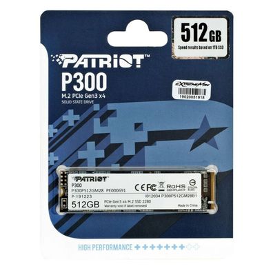 Patriot Memory Patriot Memory M.2 SSD P300 512GB / P300P512GM28 Weiß Schwarz