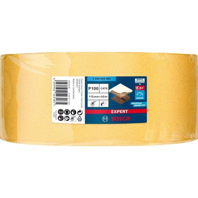 Bosch Expert C470 Schleifpapierrolle zum Handschleifen 115 mm x 50 m G 100