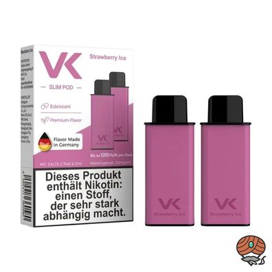 VK Slim POD Strawberry Ice 20mg/ml Nikotin à 2 Pods