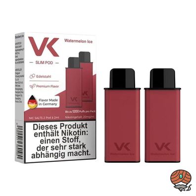 VK Slim POD Watermelon Ice 20mg/ml Nikotin à 2 Pods
