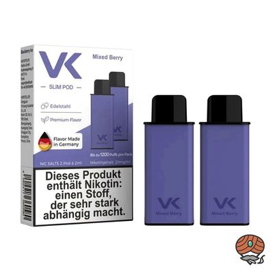 VK Slim POD Mixed Berry 20mg/ml Nikotin à 2 Pods