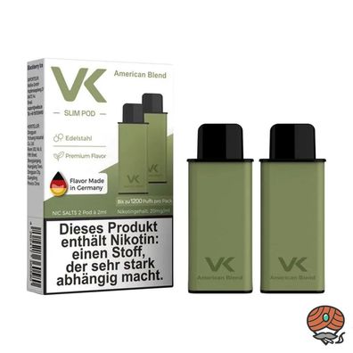 VK Slim POD American Blend 20mg/ml Nikotin à 2 Pods
