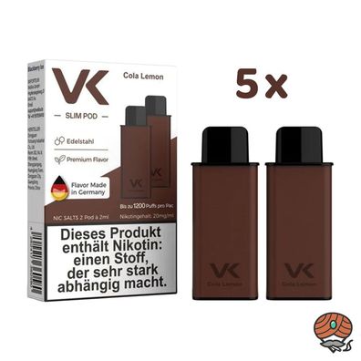 VK Slim POD Cola Lemon 20mg/ml Nikotin 5x 2 Pods